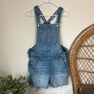 Madewell Jean Short Overalls
